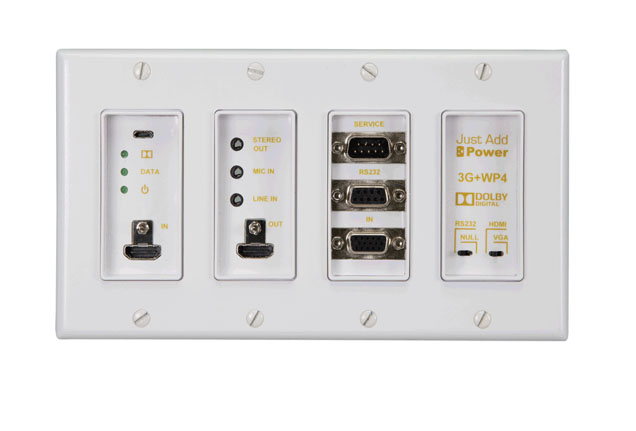 JAP-718WP4 3G+WP4 Wall Plate