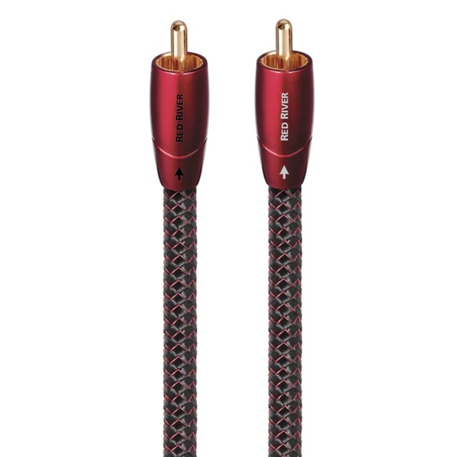 AUDIOQUEST Red River 1.5M 1 to 1 RCA male. Solid