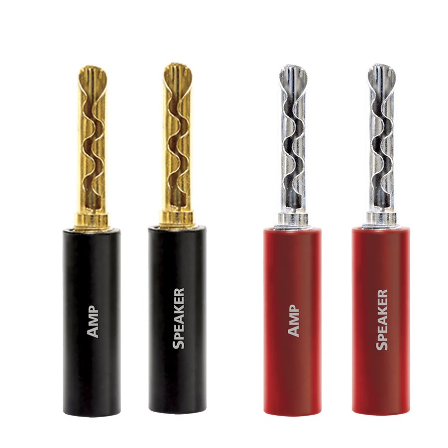 AudioQuest SET of 8 SILVER SG100 BANANA
