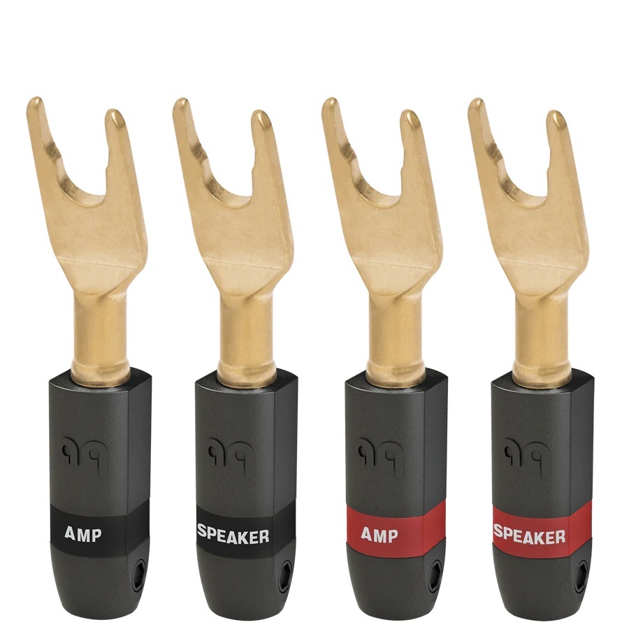 AudioQuest SETof 4 SILVER SPADE300 (RED/BLK)