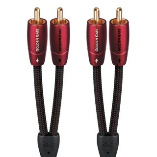 AUDIOQUEST Golden Gate 1.5M  2 to 2 RCA male. Soli